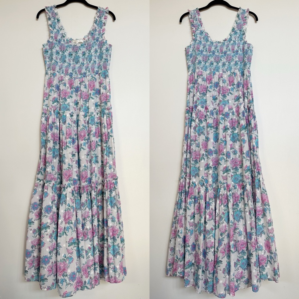 LoveShackFancy Floral Sleeveless Maxi Dress Size Small